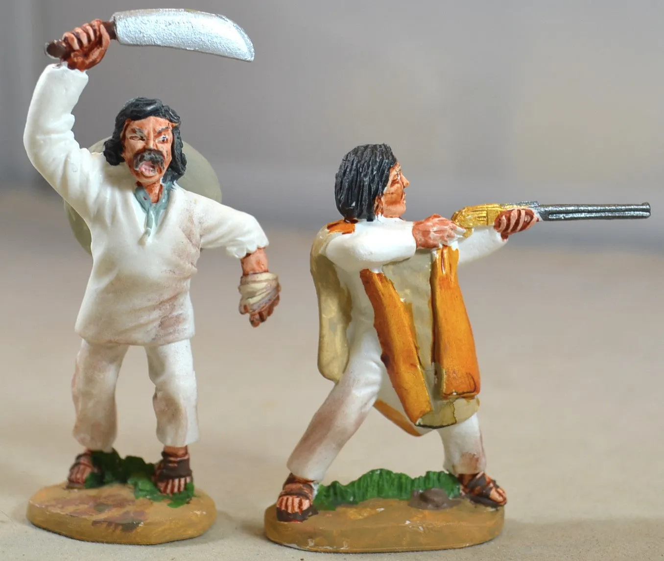 Weston Painted Mexican Peasants Villagers Magnificent 7 - Lot 2