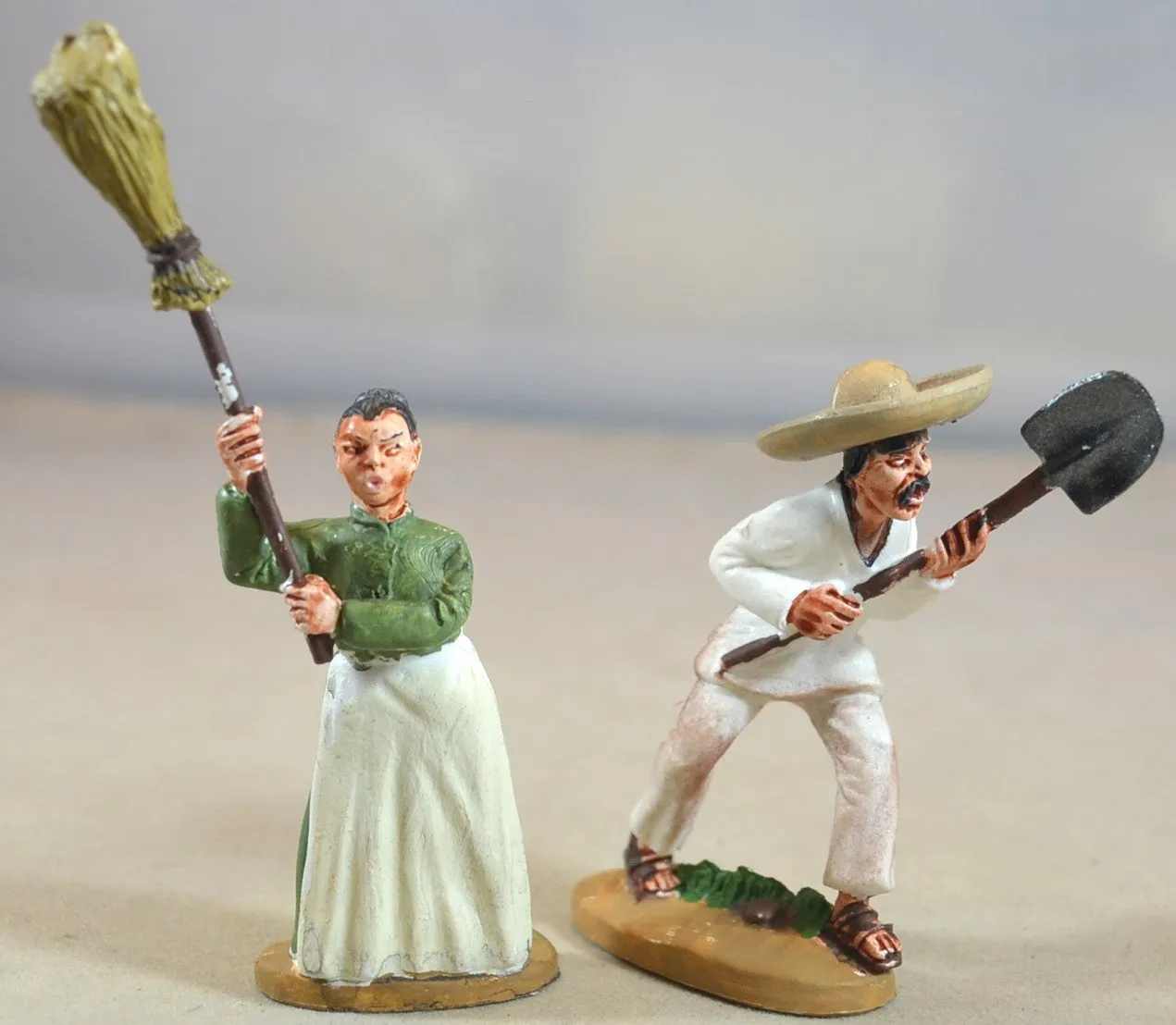 Weston Painted Mexican Peasants Villagers Magnificent 7 - Lot 2