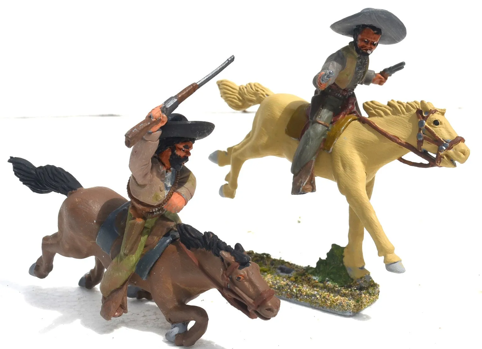 Weston Painted Mounted Mexican Bandits Banditos